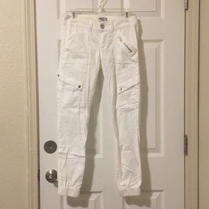 Jolt White Joggers